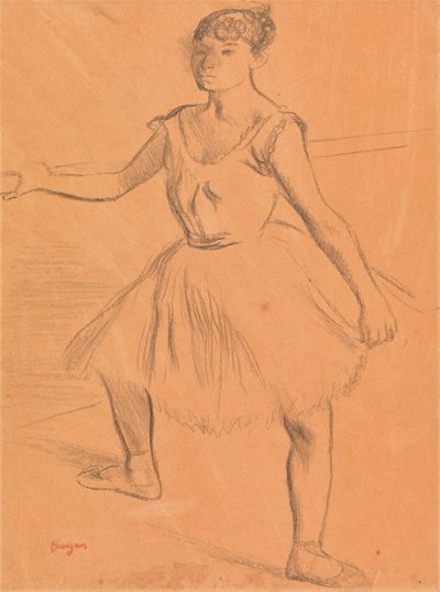 バーに立っているバレリーナ 作： Edgar Degas