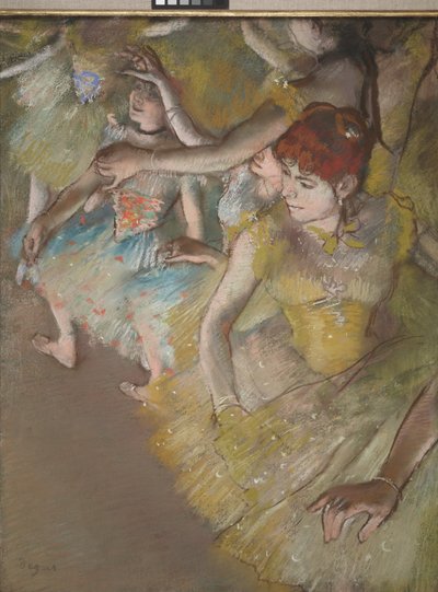 ステージ上のバレエダンサー 作： Edgar Degas