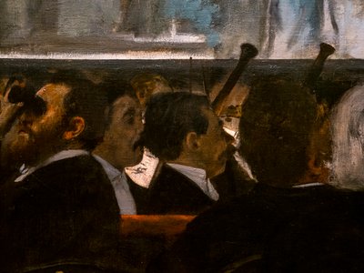 ロバート・ザ・デビルのバレエ（詳細）。1876.油彩・キャンバス 作： Edgar Degas