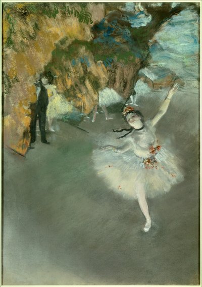 バレエ、舞台上のスター、ダンサー 作： Edgar Degas