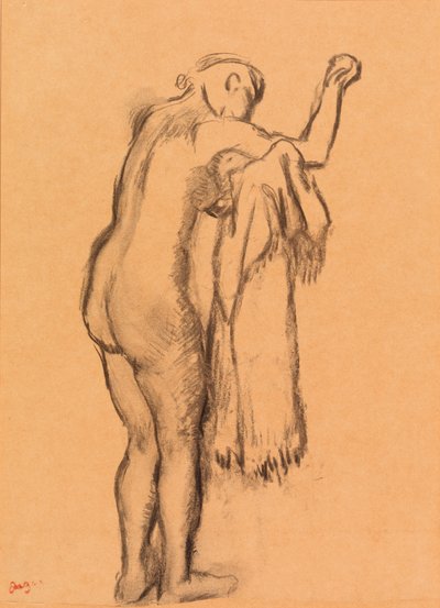 体を乾かす入浴者 作： Edgar Degas