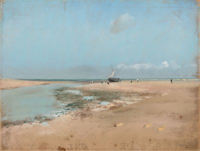 干潮時の浜辺（河口） 作： Edgar Degas