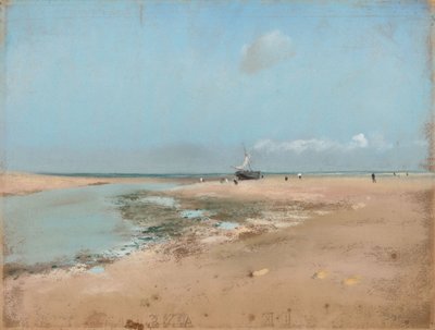 干潮時のビーチ（河口） 作： Edgar Degas