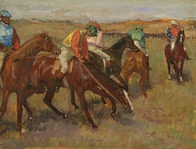 レース前、1882年頃 作： Edgar Degas