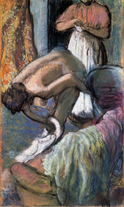 入浴後の朝食 作： Edgar Degas