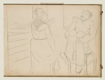 売春宿のシーン 作： Edgar Degas