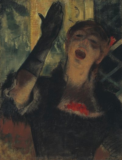 カフェ・シンガー、1879年。 作： Edgar Degas