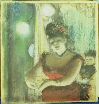 カフェコンサート歌手、1878年頃 作： Edgar Degas
