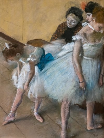 ダンスの試験。1880.紙にパステル。 作： Edgar Degas