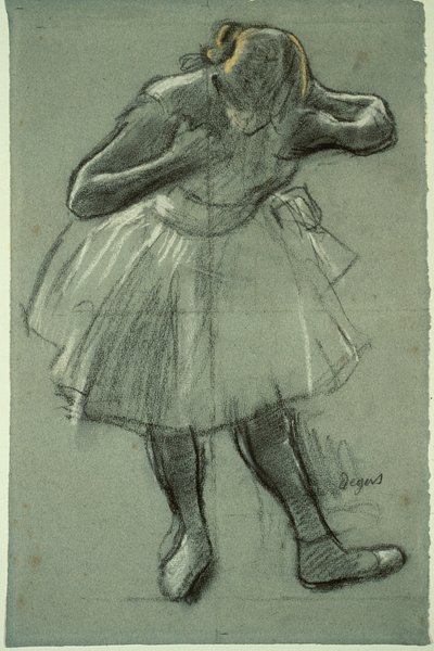 前屈みのダンサー 作： Edgar Degas