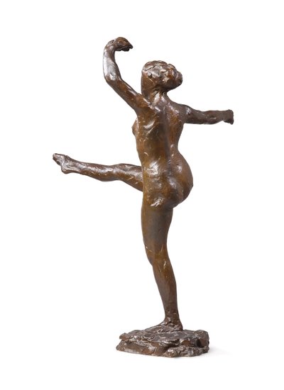 ダンサー、4番目のポジションフロント、左脚、3番目のスタディ 作： Edgar Degas