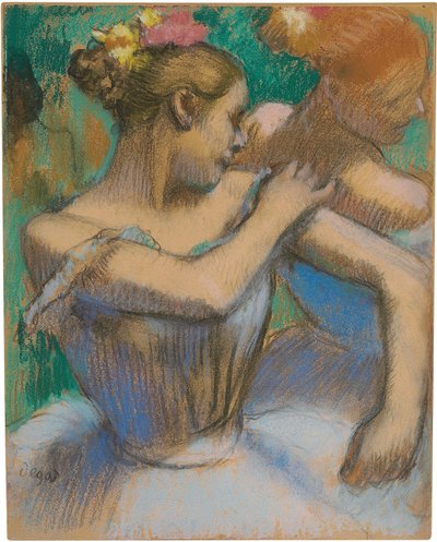 肩を調整するダンサー、1896-99年頃 作： Edgar Degas