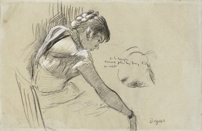 安静時のダンサー;安静時のダンサー、1879 作： Edgar Degas