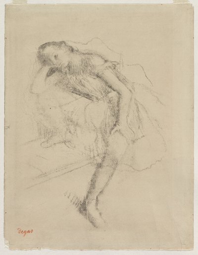 ダンサーアットレスト、c。 1895 作： Edgar Degas