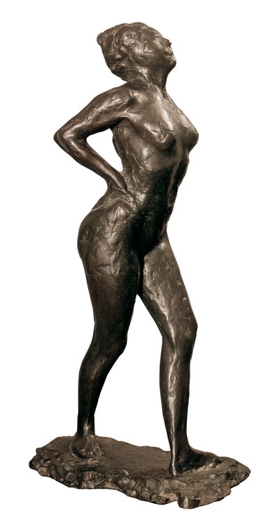 休息する踊り子、エドガー・ドガの彫刻、1882年から95年頃 作： Edgar Degas