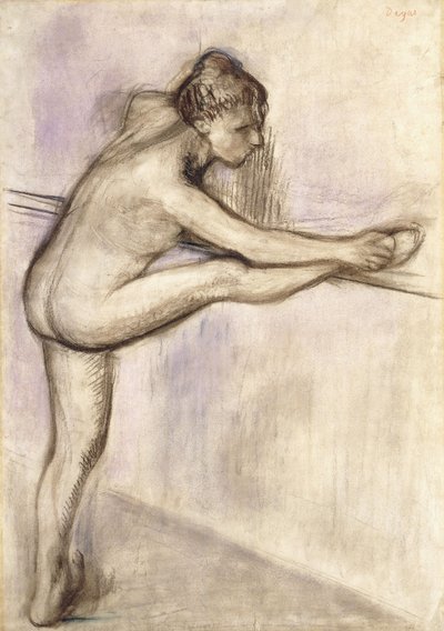 バーでのダンサー、1884-1888 作： Edgar Degas