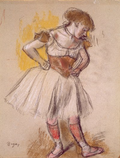 ダンサー、1880年頃（パステル） 作： Edgar Degas