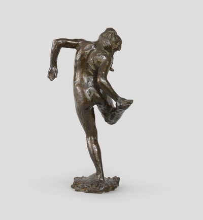 右足の裏を見ているダンサー、右足の裏を見ているダンサー、1895-1902年 作： Edgar Degas