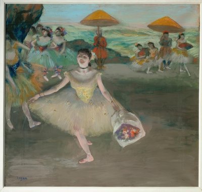 ステージ上のダンサー 作： Edgar Degas