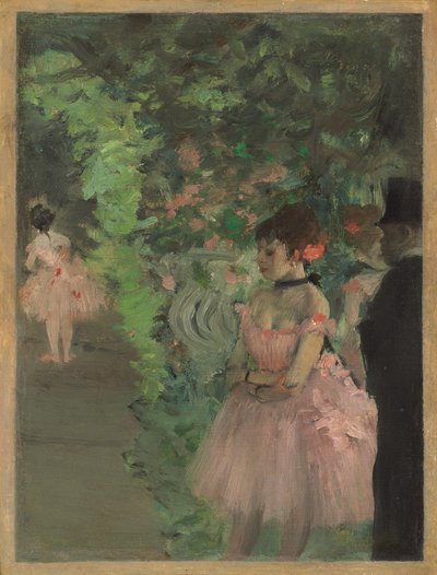 舞台裏のダンサー 作： Edgar Degas