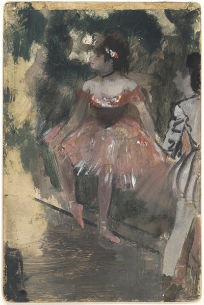 ダンサー、1878年頃（カードにオイルとグラファイト） 作： Edgar Degas