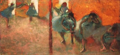 スタジオのダンサー、1900-05 作： Edgar Degas