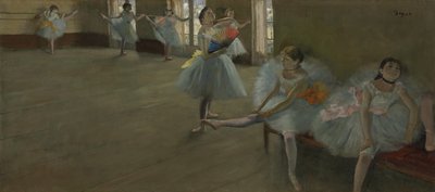 教室のダンサー、1880年頃 作： Edgar Degas