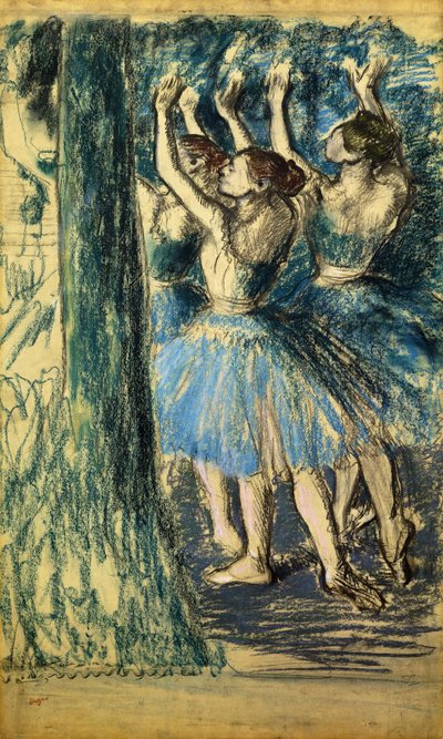 シーンのダンサー。 Danseuses en Scene、c。 1898 作： Edgar Degas