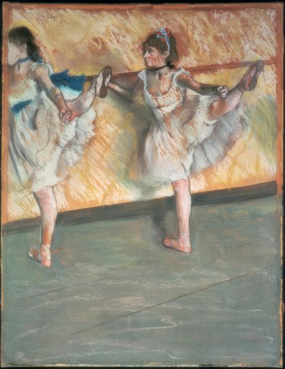バーで踊るダンサーたち 作： Edgar Degas