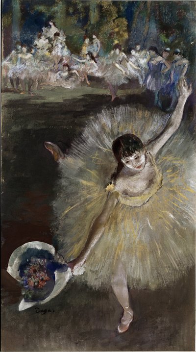 踊る少女（キャンバスに油彩 作： Edgar Degas
