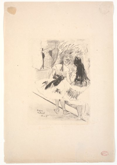 舞台裏 作： Edgar Degas