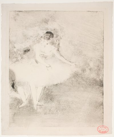 ステージで踊る 作： Edgar Degas