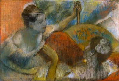 扇を持つ踊り子 1883-86年頃 パステル、紙 作： Edgar Degas