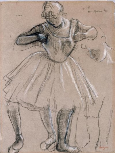 スタンディングダンサー 作： Edgar Degas