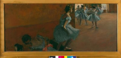 階段を上るダンサー 作： Edgar Degas