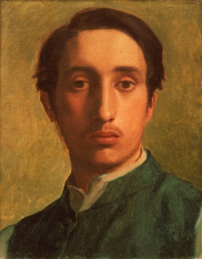 グリーンジャケットのドガ、1856年頃（キャンバスに油彩） 作： Edgar Degas