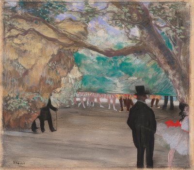 カーテン。 1880年頃 作： Edgar Degas