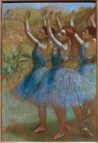 3つの青いダンサー 作： Edgar Degas