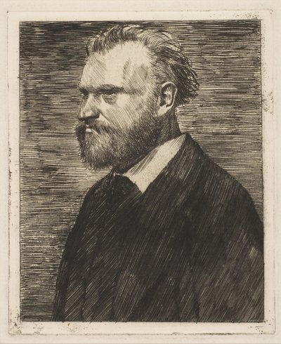 エドゥアール・マネ、バスト長の肖像、1864年から65年。 作： Edgar Degas