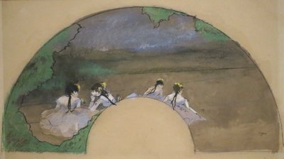 扇-舞台の踊り子たち」エドガー・ドガ作、ノートン・サイモン美術館蔵 作： Edgar Degas