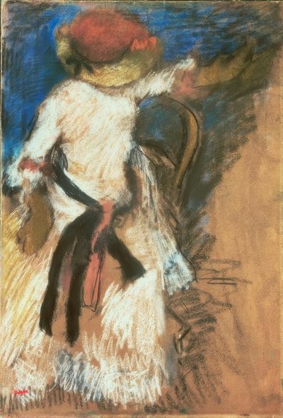 座っている女性 作： Edgar Degas