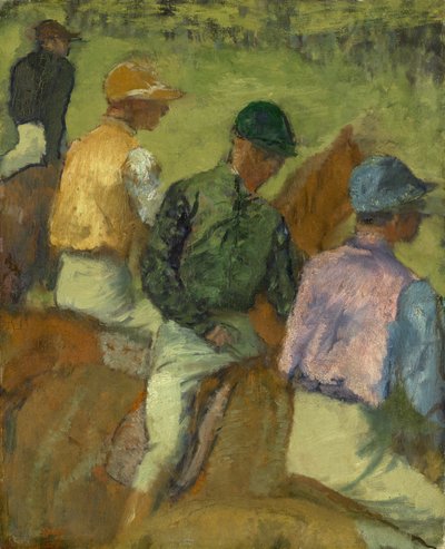 1889年の4人の騎手 作： Edgar Degas