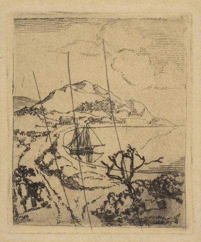 ギリシャの風景、1856年。 作： Edgar Degas