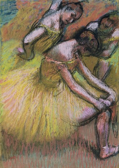 3人のダンサーのグループ 作： Edgar Degas