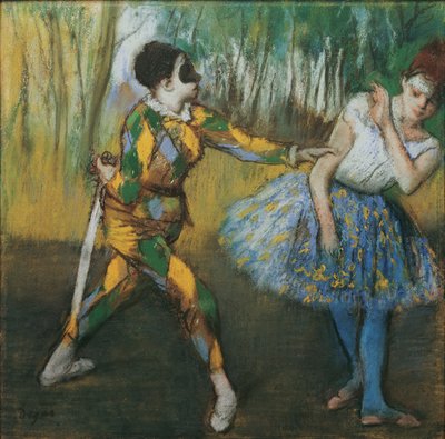 ハーレクインとコロンバイン 作： Edgar Degas