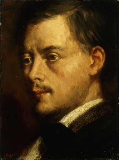 男の頭;男の頭、1864年 作： Edgar Degas