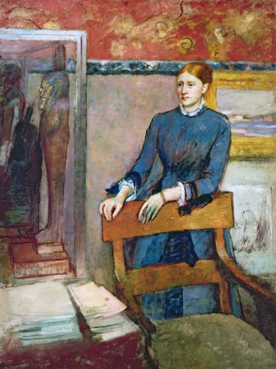 彼女の父の研究、1886年頃のヘレン・ルーアール 作： Edgar Degas