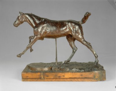 右足で疾走する馬、1880年代後半。 作： Edgar Degas