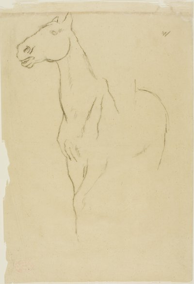 馬のターン・スリークォーター 作： Edgar Degas