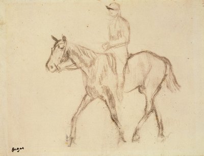 馬と騎手 作： Edgar Degas